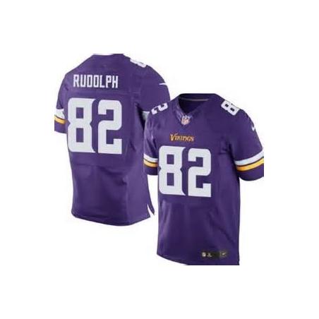 [Elite] Rudolph Minnesota Football Team Jersey -Minnesota #82 Kyle Rudolph Jersey (Purple, new)