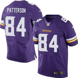 [Elite] Patterson Minnesota Football Team Jersey -Minnesota #84 Cordarrelle Patterson Jersey (Purple, new)