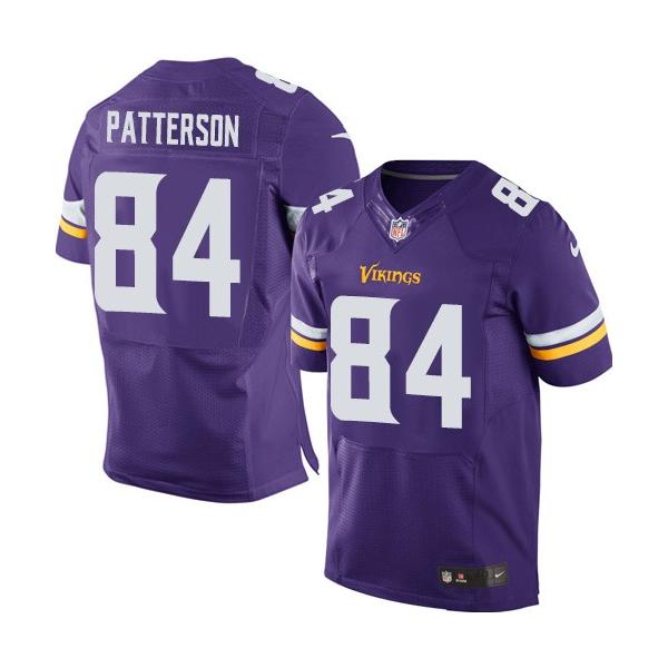 [Elite] Patterson Minnesota Football Team Jersey -Minnesota #84 Cordarrelle Patterson Jersey (Purple, new)