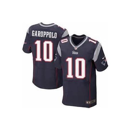 [Elite] Garoppolo New England Football Team Jersey -New England #10 Jimmy Garoppolo Jersey (Blue)