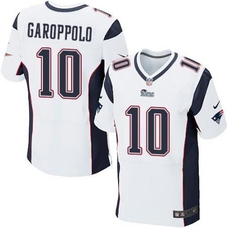 [Elite] Garoppolo New England Football Team Jersey -New England #10 Jimmy Garoppolo Jersey (White)
