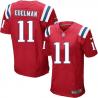 [Elite] Edelman New England Football Team Jersey -New England #11 Julian Edelman Jersey (Red)