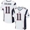 [Elite] Edelman New England Football Team Jersey -New England #11 Julian Edelman Jersey (White)