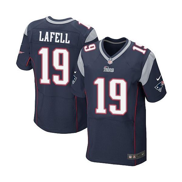 [Elite] LaFell New England Football Team Jersey -New England #19 Brandon LaFell Jersey (Blue)