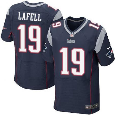 [Elite] LaFell New England Football Team Jersey -New England #19 Brandon LaFell Jersey (Blue)