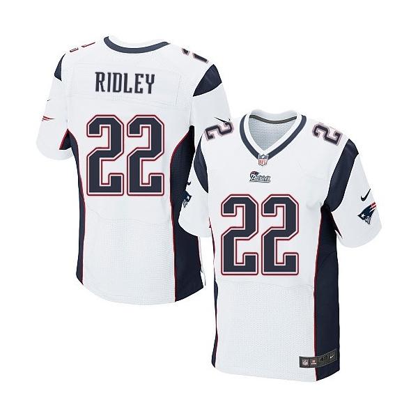 [Elite] Ridley New England Football Team Jersey -New England #22 Stevan Ridley Jersey (White)