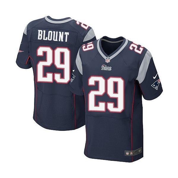 [Elite] Blount New England Football Team Jersey -New England #29 LeGarrette Blount Jersey (Blue)
