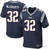 [Elite] McCourty New England Football Team Jersey -New England #32 Devin McCourty Jersey (Blue)