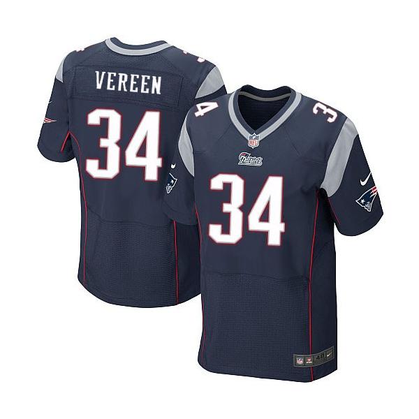 [Elite] Vereen New England Football Team Jersey -New England #34 Shane Vereen Jersey (Blue)