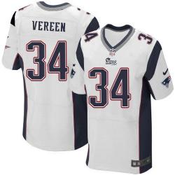 [Elite] Vereen New England Football Team Jersey -New England #34 Shane Vereen Jersey (White)
