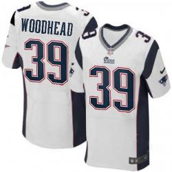 [Elite] Woodhead New England Football Team Jersey -New England #39 Danny Woodhead Jersey (White)