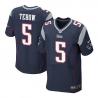 [Elite] Tebow New England Football Team Jersey -New England #5 Tim Tebow Jersey (Blue)