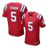[Elite] Tebow New England Football Team Jersey -New England #5 Tim Tebow Jersey (Red)