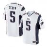 [Elite] Tebow New England Football Team Jersey -New England #5 Tim Tebow Jersey (White)