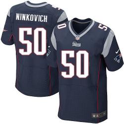 [Elite] Ninkovich New England Football Team Jersey -New England #50 Rob Ninkovich Jersey (Blue)