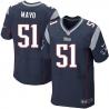 [Elite] Mayo New England Football Team Jersey -New England #51 Jerod Mayo Jersey (Blue)