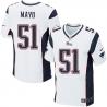[Elite] Mayo New England Football Team Jersey -New England #51 Jerod Mayo Jersey (White)