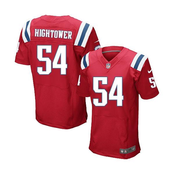[Elite] Hightower New England Football Team Jersey -New England #54 Dont'a Hightower Jersey (Red)