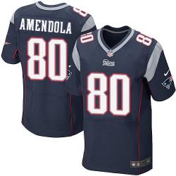[Elite] Amendola New England Football Team Jersey -New England #80 Danny Amendola Jersey (Blue)