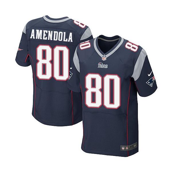 [Elite] Amendola New England Football Team Jersey -New England #80 Danny Amendola Jersey (Blue)