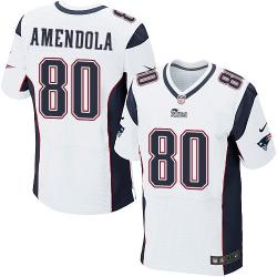 [Elite] Amendola New England Football Team Jersey -New England #80 Danny Amendola Jersey (White)