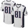 [Elite] Hernandez New England Football Team Jersey -New England #81 Aaron Hernandez Jersey (White)