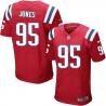 [Elite] Jones New England Football Team Jersey -New England #95 Chandler Jones Jersey (Red)