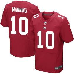 [Elite] Manning New York Football Team Jersey -New York #10 Eli Manning Jersey (Red)