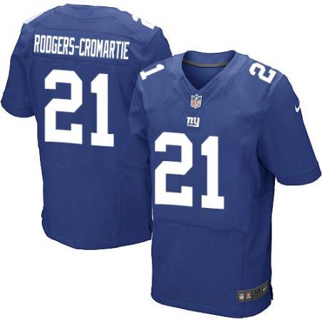 [Elite] Rodgers-Cromartie New York Football Team Jersey -New York #21 Dominique Rodgers-Cromartie Jersey (Blue)