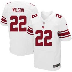 [Elite] Wilson New York Football Team Jersey -New York #22 David Wilson Jersey (White)