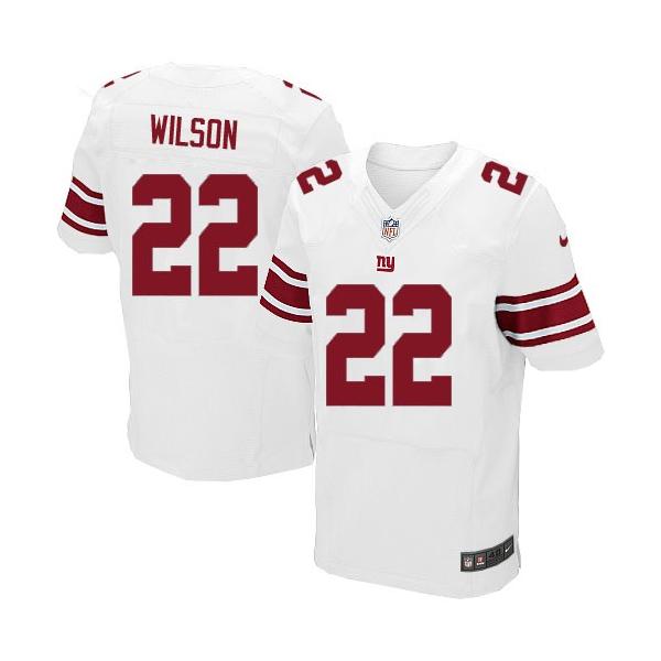 [Elite] Wilson New York Football Team Jersey -New York #22 David Wilson Jersey (White)