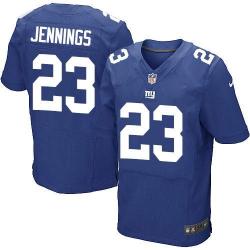 [Elite] Jennings New York Football Team Jersey -New York #23 Rashad Jennings Jersey (Blue)