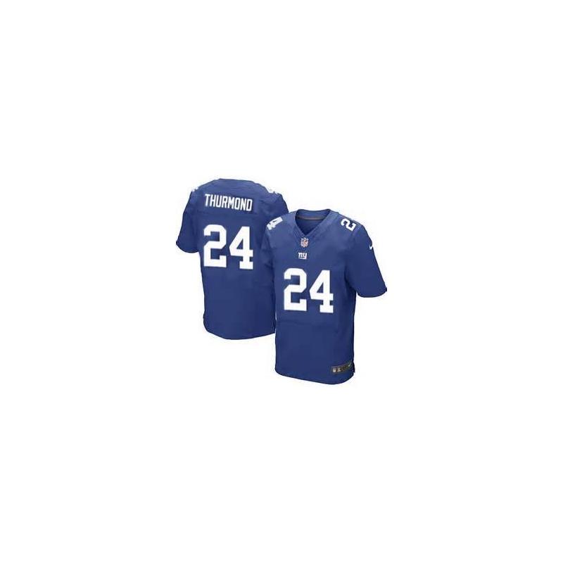 [Elite] Thurmond New York Football Team Jersey -New York #24 Walter Thurmond Jersey (Blue)