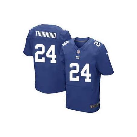 [Elite] Thurmond New York Football Team Jersey -New York #24 Walter Thurmond Jersey (Blue)