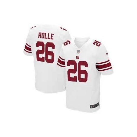 [Elite] Rolle New York Football Team Jersey -New York #26 Antrel Rolle Jersey (White)