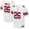 [Elite] Rolle New York Football Team Jersey -New York #26 Antrel Rolle Jersey (White)
