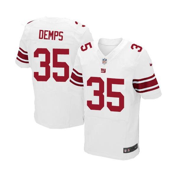 [Elite] Demps New York Football Team Jersey -New York #35 Quintin Demps Jersey (White)