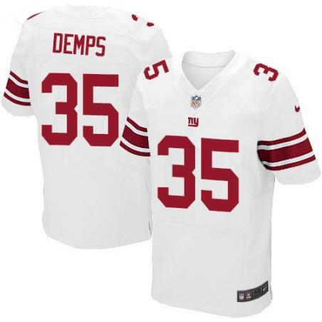 [Elite] Demps New York Football Team Jersey -New York #35 Quintin Demps Jersey (White)