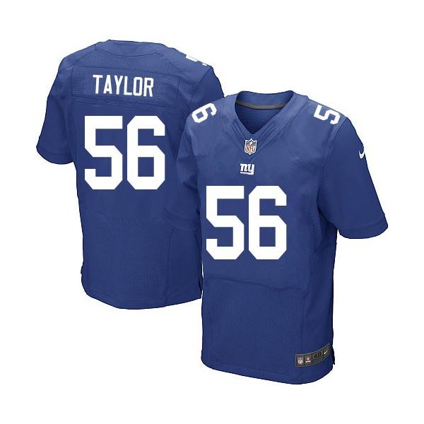 [Elite] Taylor New York Football Team Jersey -New York #56 Lawrence Taylor Jersey (Blue)