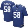 [Elite] Herzlich New York Football Team Jersey -New York #58 Mark Herzlich Jersey (Blue)