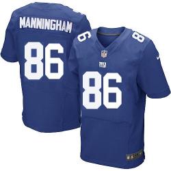 [Elite] Manningham New York Football Team Jersey -New York #86 Mario Manningham Jersey (Blue)