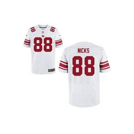 [Elite] Nicks New York Football Team Jersey -New York #88 Hakeem Nicks Jersey (White)