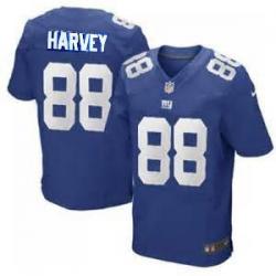 [Elite] Harvey New York Football Team Jersey -New York #88 Travis Harvey Jersey (Blue)