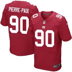 [Elite] Pierre-Paul New York Football Team Jersey -New York #90 Jason Pierre-Paul Jersey (Red)
