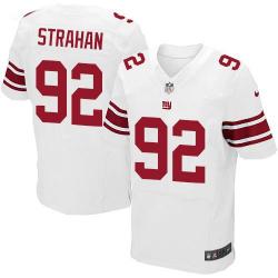 [Elite] Strahan New York Football Team Jersey -New York #92 Michael Strahan Jersey (White)