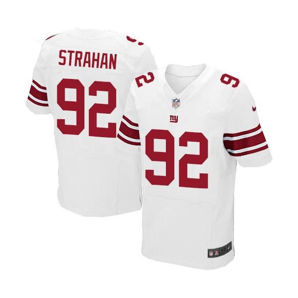 [Elite] Strahan New York Football Team Jersey -New York #92 Michael Strahan Jersey (White)