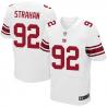 [Elite] Strahan New York Football Team Jersey -New York #92 Michael Strahan Jersey (White)