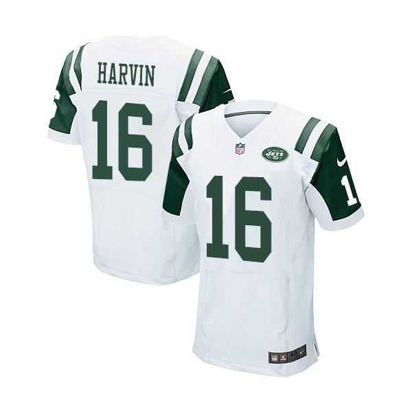 [Elite] Harvin New York Football Team Jersey -New York #16 Percy Harvin Jersey (White)