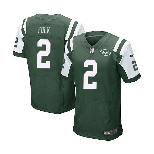 [Elite] Folk New York Football Team Jersey -New York #2 Nick Folk Jersey (Green)