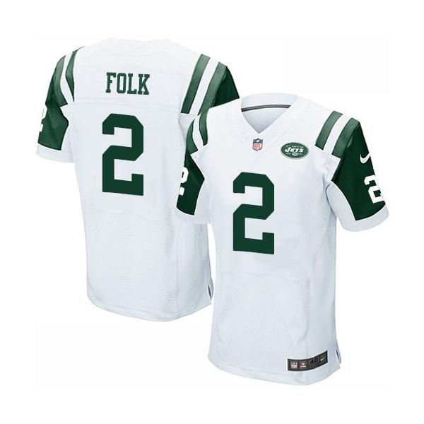 [Elite] Folk New York Football Team Jersey -New York #2 Nick Folk Jersey (White)